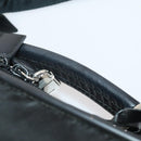 PRADA Boston Bag Nylon 2way Black Silver Auth 194414-15