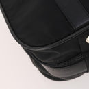 PRADA Boston Bag Nylon 2way Black Silver Auth 194414-17