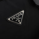 PRADA Boston Bag Nylon 2way Black Silver Auth 194414-20
