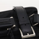 PRADA Boston Bag Nylon 2way Black Silver Auth 194414-22