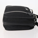 PRADA Boston Bag Nylon 2way Black Silver Auth 194414-3