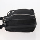 PRADA Boston Bag Nylon 2way Black Silver Auth 194414-4