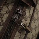 GUCCI GG Supreme Web Sherry Line Trunk PVC Beige Gold Auth 194417-18