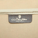 GUCCI GG Supreme Web Sherry Line Trunk PVC Beige Gold Auth 194417-21