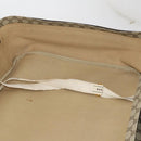 GUCCI GG Supreme Web Sherry Line Trunk PVC Beige Gold Auth 194417-23