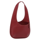Coach Shoulder Bag Leather Red Gold Auth 194429A-1