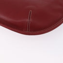 Coach Shoulder Bag Leather Red Gold Auth 194429A-14