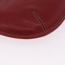 Coach Shoulder Bag Leather Red Gold Auth 194429A-15
