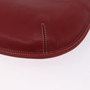 Coach Shoulder Bag Leather Red Gold Auth 194429A-16
