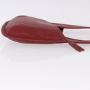 Coach Shoulder Bag Leather Red Gold Auth 194429A-3