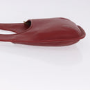 Coach Shoulder Bag Leather Red Gold Auth 194429A-4