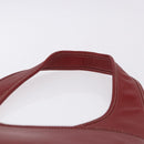 Coach Shoulder Bag Leather Red Gold Auth 194429A-8