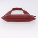 Coach Shoulder Bag Leather Red Gold Auth 194429A-5
