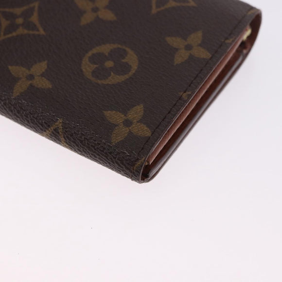 LOUIS VUITTON Monogram Porte Monnaie Billets Tresor Wallet M61730 Auth 194459A