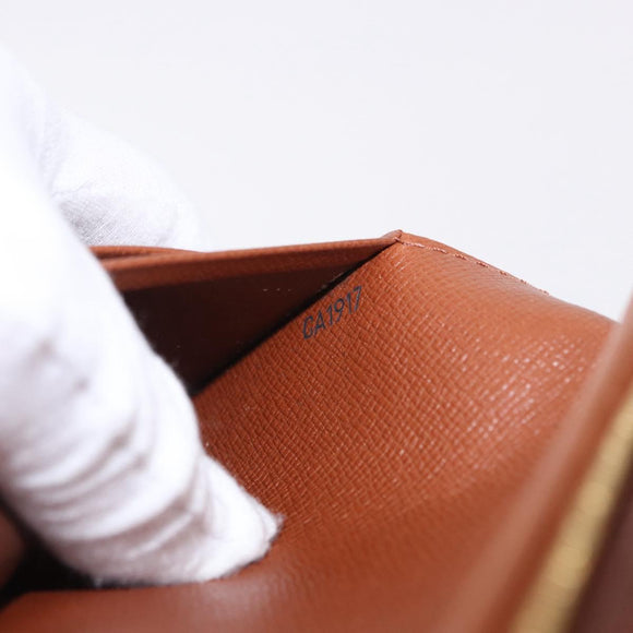 LOUIS VUITTON Monogram Porte Monnaie Billets Tresor Wallet M61730 Auth 194459A