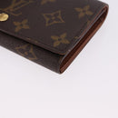 LOUIS VUITTON Monogram Porte Monnaie Billets Tresor Wallet M61730 Auth 194459A-14