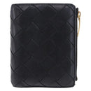 BOTTEGA VENETA INTRECCIATO Bifold Wallet Leather Black Auth 194460A-2
