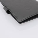 LOUIS VUITTON Monogram Mat Agenda PM Day Planner Cover Black R20932 Auth 194461A-11