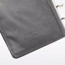 LOUIS VUITTON Monogram Mat Agenda PM Day Planner Cover Black R20932 Auth 194461A-12