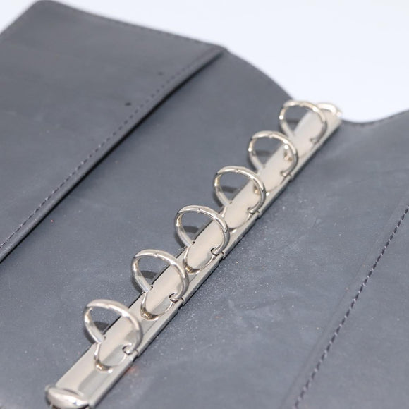 LOUIS VUITTON Monogram Mat Agenda PM Day Planner Cover Black R20932 Auth 194461A