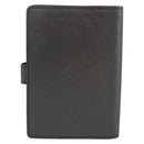 LOUIS VUITTON Monogram Mat Agenda PM Day Planner Cover Black R20932 Auth 194461A-3