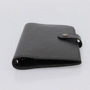 LOUIS VUITTON Monogram Mat Agenda PM Day Planner Cover Black R20932 Auth 194461A-7