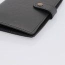 LOUIS VUITTON Monogram Mat Agenda PM Day Planner Cover Black R20932 Auth 194461A-8