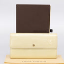 LOUIS VUITTON Vernis Portefeiulle Sarah Wallet Perle M91971 LV Auth 194462A-20