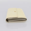 LOUIS VUITTON Vernis Portefeiulle Sarah Wallet Perle M91971 LV Auth 194462A-4