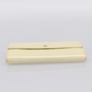 LOUIS VUITTON Vernis Portefeiulle Sarah Wallet Perle M91971 LV Auth 194462A-7