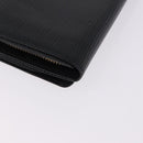 LOUIS VUITTON Epi Porte Monnaie Billets Tresor Wallet Black M61730 Auth 194463A-10