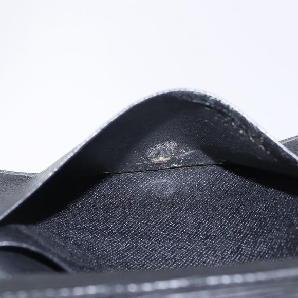 LOUIS VUITTON Epi Porte Monnaie Billets Tresor Wallet Black M61730 Auth 194463A