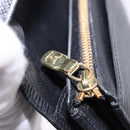LOUIS VUITTON Epi Porte Monnaie Billets Tresor Wallet Black M61730 Auth 194463A-19