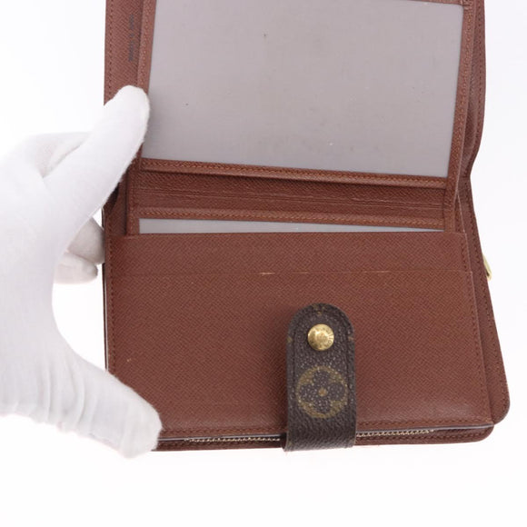 LOUIS VUITTON Monogram Porto Papie Zip Wallet M61207 LV Auth 194469A