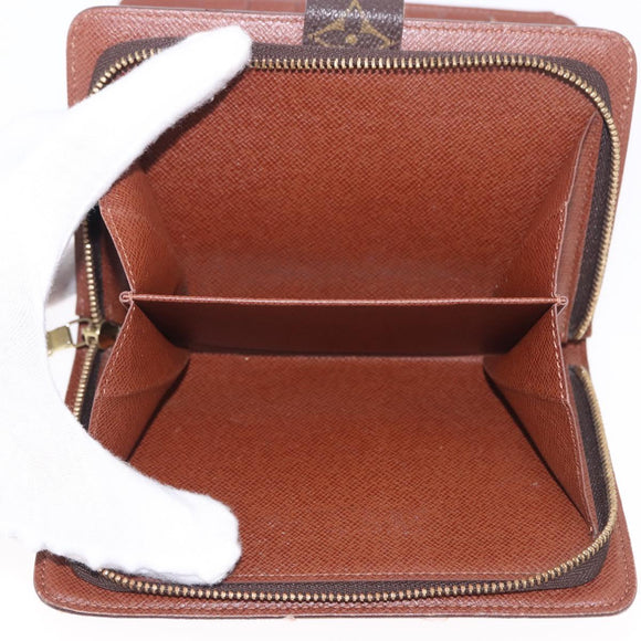 LOUIS VUITTON Monogram Porto Papie Zip Wallet M61207 LV Auth 194469A