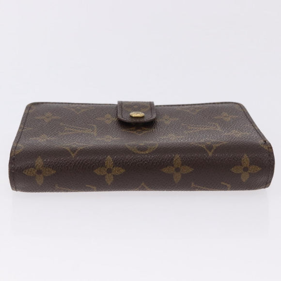 LOUIS VUITTON Monogram Porto Papie Zip Wallet M61207 LV Auth 194469A