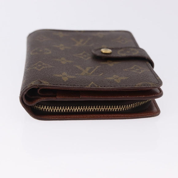 LOUIS VUITTON Monogram Porto Papie Zip Wallet M61207 LV Auth 194469A