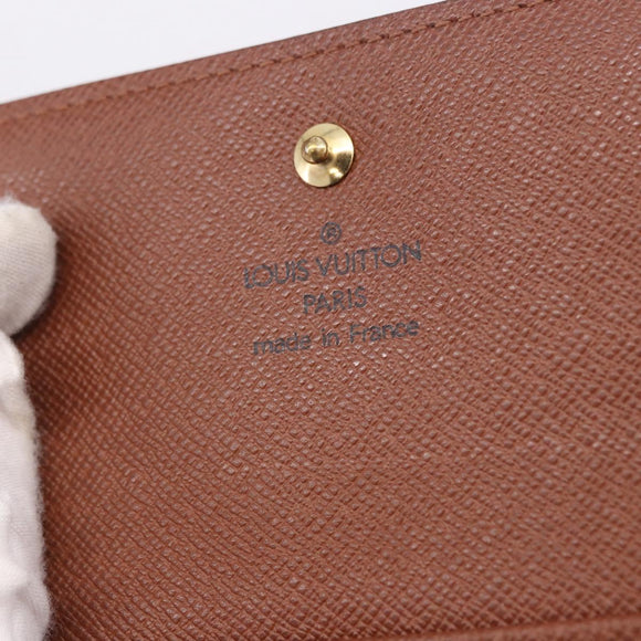 LOUIS VUITTON Monogram Porte Monnaie Bier Cartes Crdit M61652 Auth 194470A