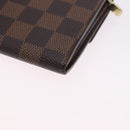 LOUIS VUITTON Damier Ebene Portefeuille Sarah Long Wallet N60491 LV Auth 194471A-16