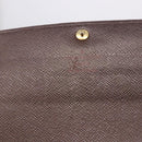 LOUIS VUITTON Damier Ebene Portefeuille Sarah Long Wallet N60491 LV Auth 194471A-8