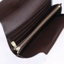LOUIS VUITTON Damier Ebene Portefeuille Sarah Long Wallet N60491 LV Auth 194471A-9
