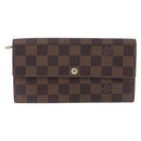 LOUIS VUITTON Damier Ebene Portefeuille Sarah Long Wallet N60491 LV Auth 194471A-13