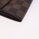 LOUIS VUITTON Damier Ebene Portefeuille Sarah Long Wallet N60491 LV Auth 194471A-7