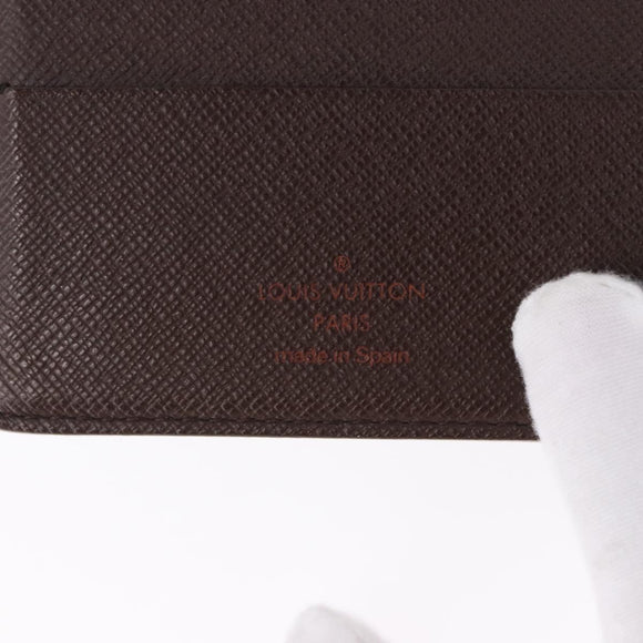 LOUIS VUITTON Damier Ebene Portefeuille Marco Bifold Wallet N61675 Auth 194472A