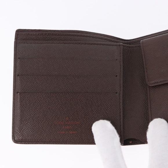 LOUIS VUITTON Damier Ebene Portefeuille Marco Bifold Wallet N61675 Auth 194472A