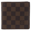 LOUIS VUITTON Damier Ebene Portefeuille Marco Bifold Wallet N61675 Auth 194472A-13