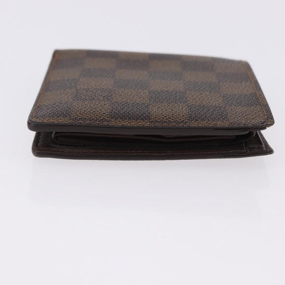 LOUIS VUITTON Damier Ebene Portefeuille Marco Bifold Wallet N61675 Auth 194472A