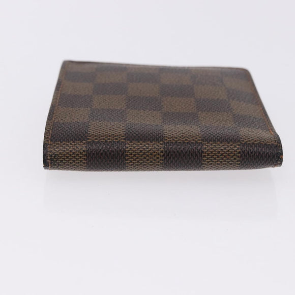 LOUIS VUITTON Damier Ebene Portefeuille Marco Bifold Wallet N61675 Auth 194472A