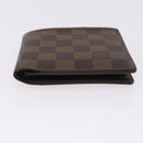 LOUIS VUITTON Damier Ebene Portefeuille Marco Bifold Wallet N61675 Auth 194472A-6