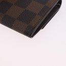 LOUIS VUITTON Damier Ebene Porte Monnaie Plat Coin Purse N61930 LV Auth 194473A-16